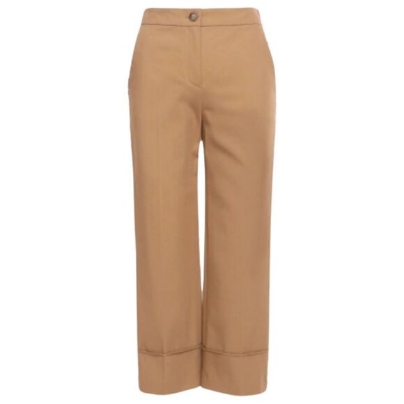 NWTs Marc Cain Cropped Cotton Trousers w/ Cuffs Size 4 - Picture 1 of 7